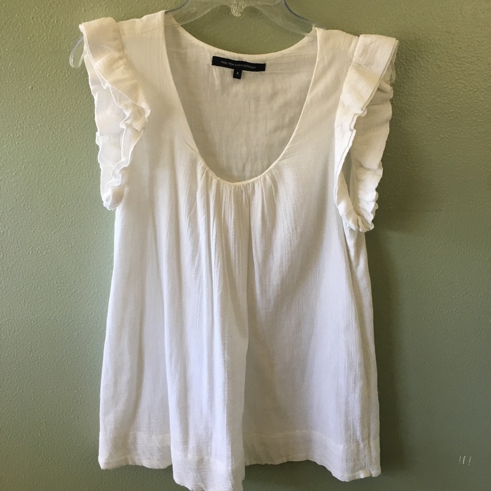 french connection gauze blouse